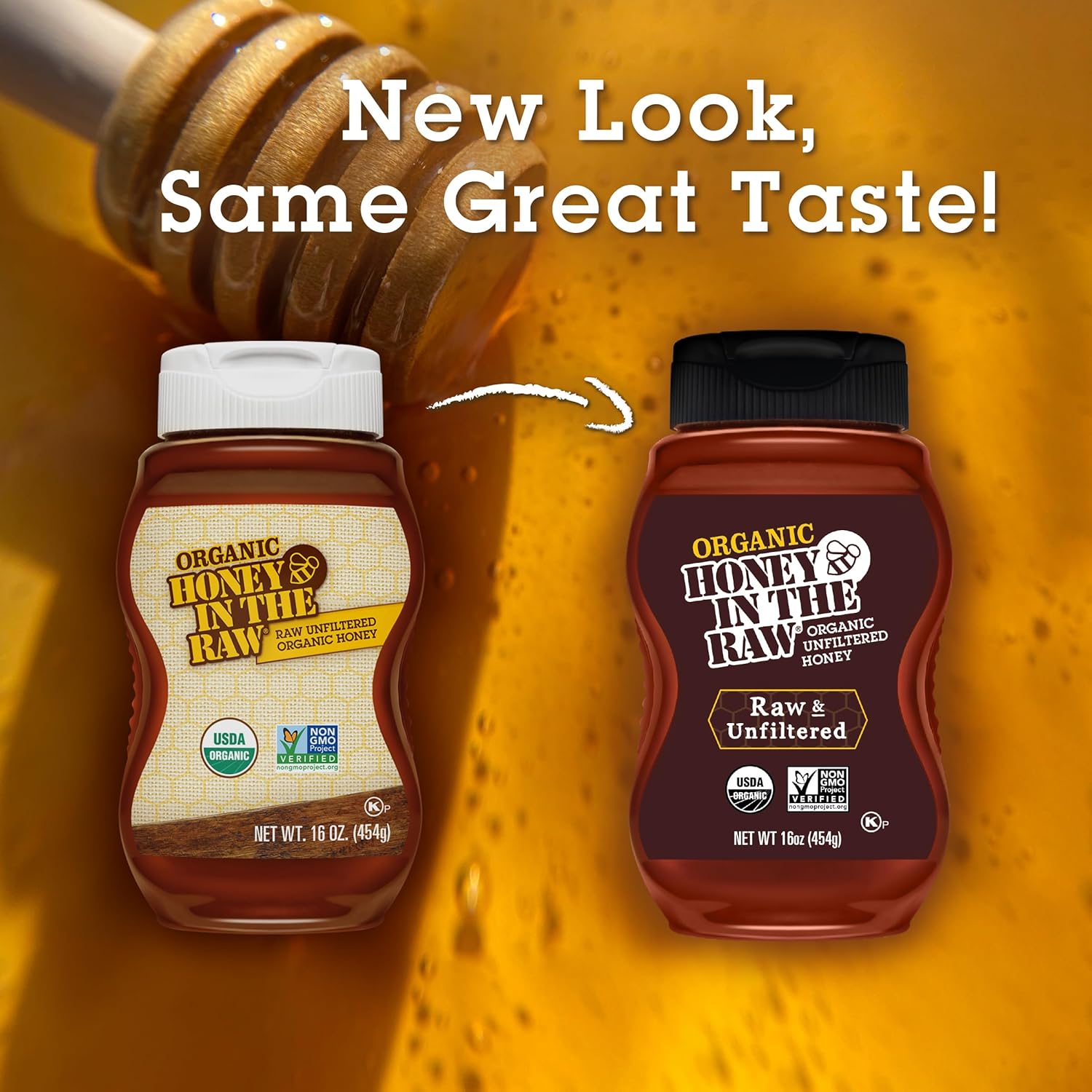 Organic Honey In The Raw, 16 Oz., Pure Raw Honey Sourced From Brazil, Hand Harvested And Unfiltered, Usda Organic, Non-Gmo Project Verified And Kosher : Grocery & Gourmet Food