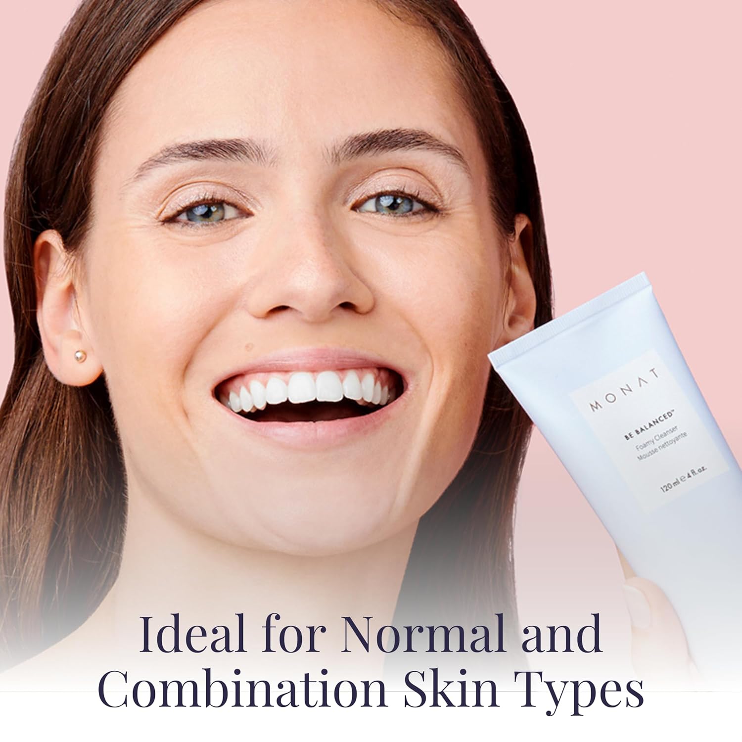 Monat Be Balanced Foamy Cleanser - Purifying & Softening Foaming Facial Cleanser. Skin-Smoothing Antioxidants And Natural Fruit Acids Foaming Face Wash. Cleansing Foam - Net Wt. 120 Ml / 4.0 Fl. Oz. : Beauty & Personal Care