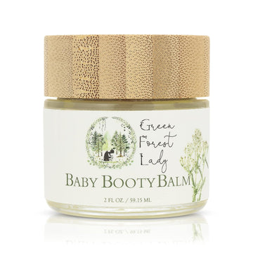 The Green Forest Lady Baby Booty Balm | Organic Diaper Cream | Baby Butt Cream | Soothing Diaper Balm | 2 Fl. Oz