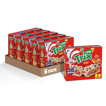 Trix Breakfast Cereal Treat Bars, Snack Bars, 8 ct (Pack of 6)