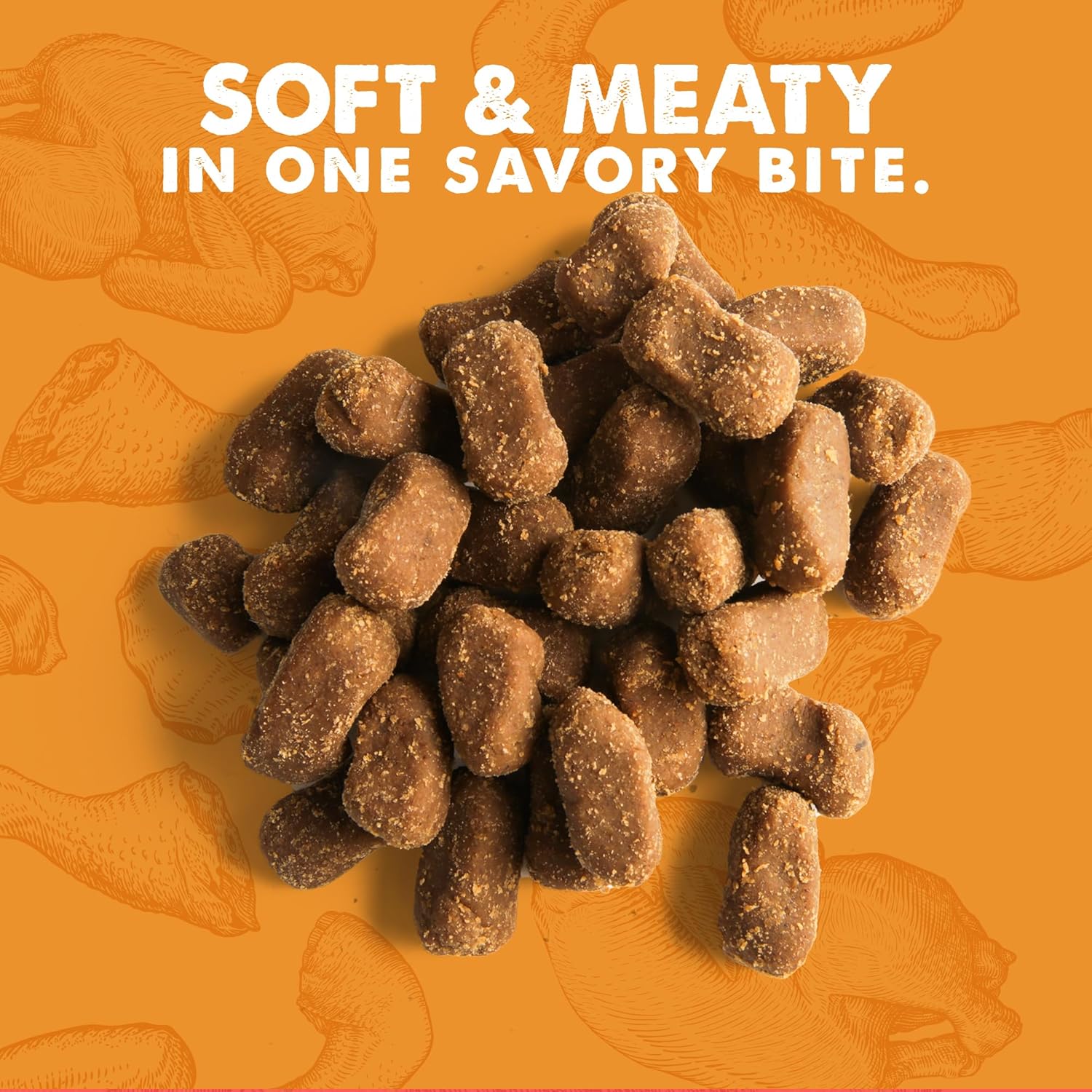 Cloud Star Wag More Bark Less Meat Cravers Soft Chews Dog Treats, Chicken 5 oz. Bag : Pet Supplies