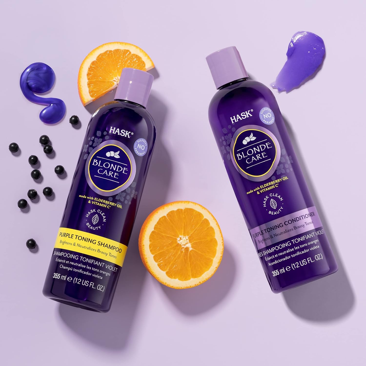 HASK Blonde Care x Chia Collection: 1 Chia Seed Dry Shampoo and 1 Blonde Care Shampoo and Conditioner set : Beauty & Personal Care