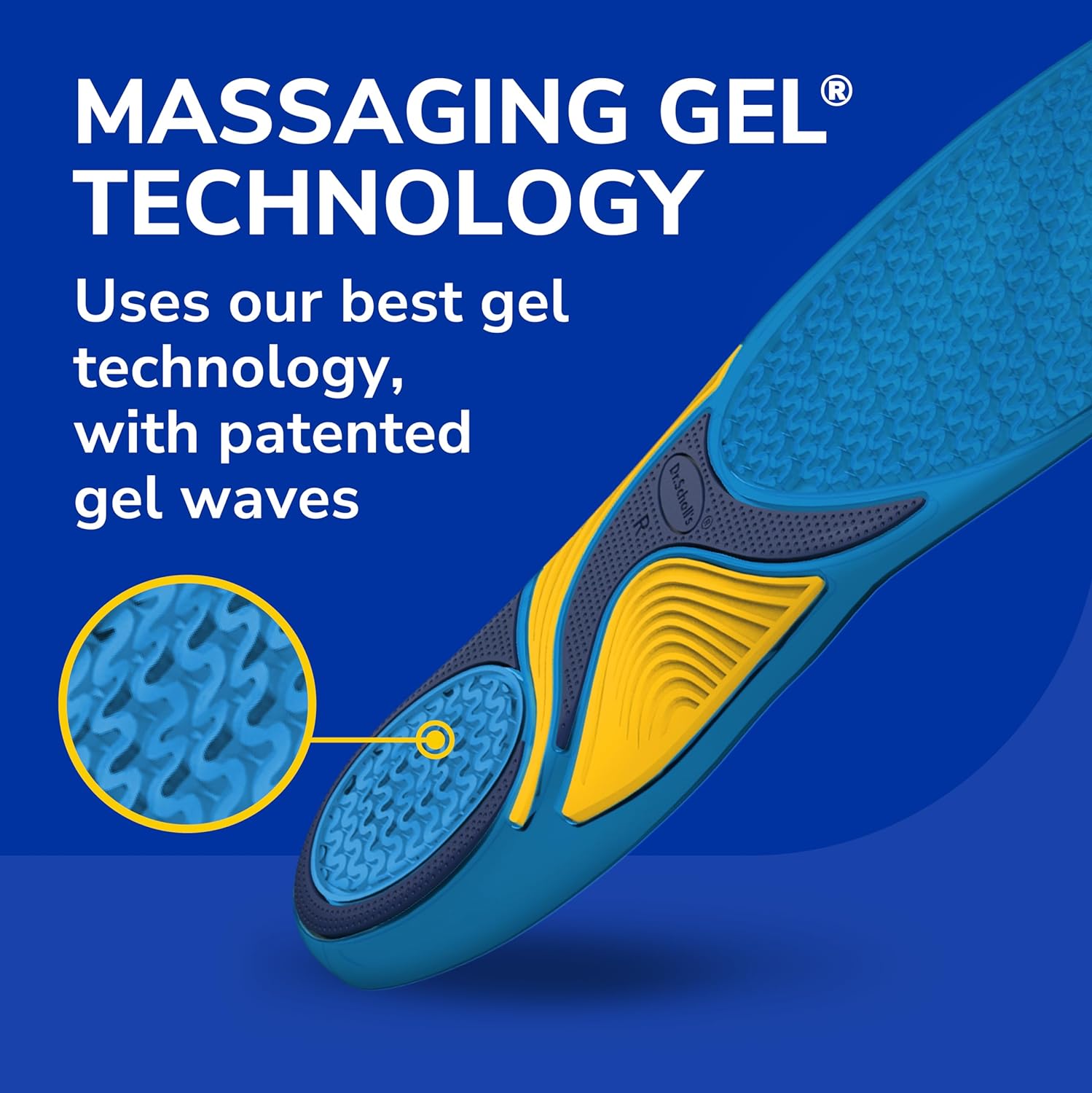 Dr. Scholl’s Energizing Comfort Everyday Insoles with Massaging Gel®, On Your Feet All-day Energy, Shock Absorbing, Arch Support, Trim Inserts to Fit Shoes, Women's Size 6-10, 1 Pair : Health & Household