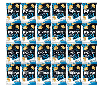 Popchips Potato Chips, Sea Salt Flavor, 0.8Oz (Pack Of 24)