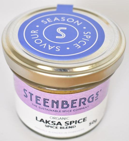 Steenbergs Organic Laksa Spice Mix Standard Jar 50G
