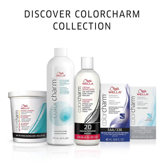 Colorcharm 10 Vol Cream Developer, For Optimal Gray Blending And Rich, Multi-Dimensional End Results, 15.4 Oz