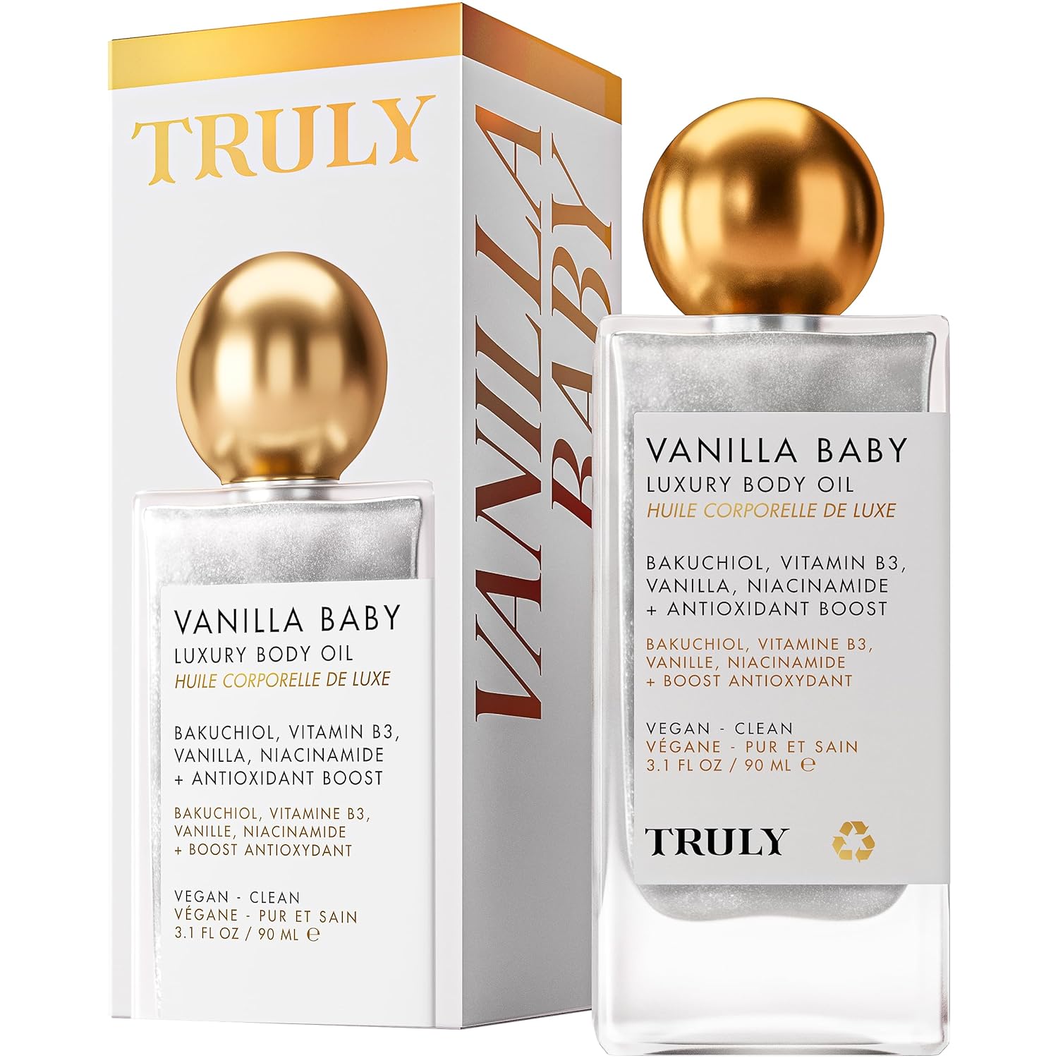 Truly Luxury Body Oil | Hydrating & Illuminating With Natural Shimmer | For Smooth, Glowing Skin And Long-Lasting Fragrance