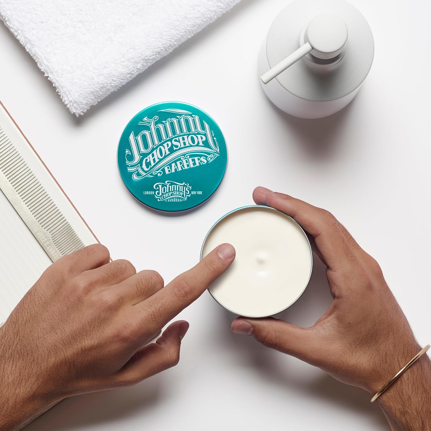 Johnny's Chop Shop - Curl Respect Cream, Lightly Moisturising, Medium Hold, Curl Defining Cream for Men (100g) : Amazon.co.uk: Beauty