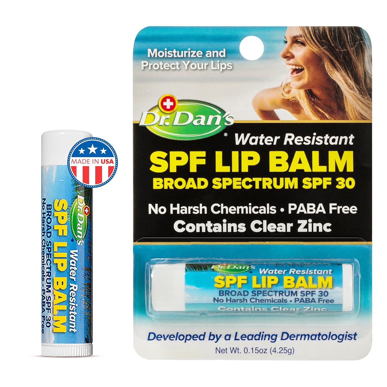 Dr. Dan's Mineral Based SPF 30 Lip Balm -1 Pack