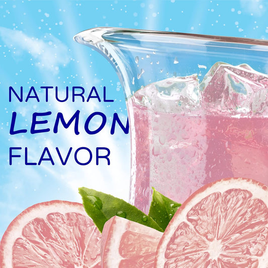 Crystal Light Sugar-Free Pink Lemonade Naturally Flavored Powdered Drink Mix 4 Count Pitcher Packets