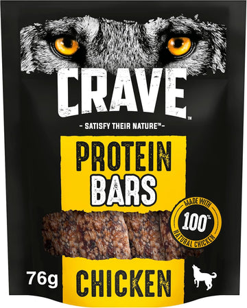 Crave Bars - Dog Treats - for Adult Dogs - Protein Bars Chicken - 7 x 76 g?425686