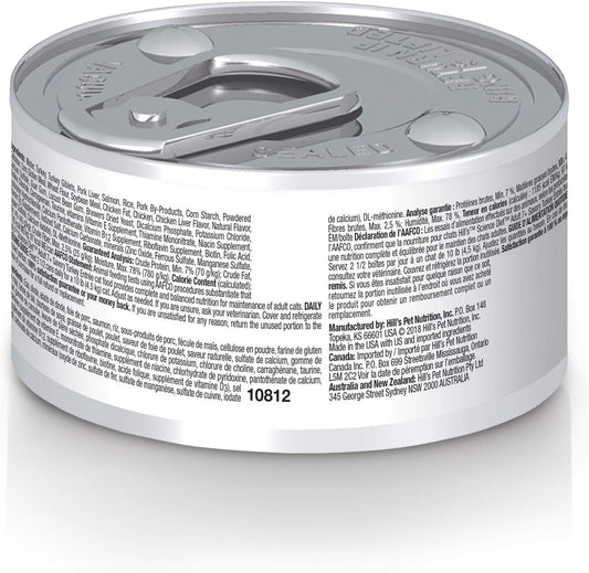 Hill'S Science Diet Adult 7+, Senior Adult 7+ Premium Nutrition, Wet Cat Food, Turkey Minced, 2.9 Oz Can, Case Of 24