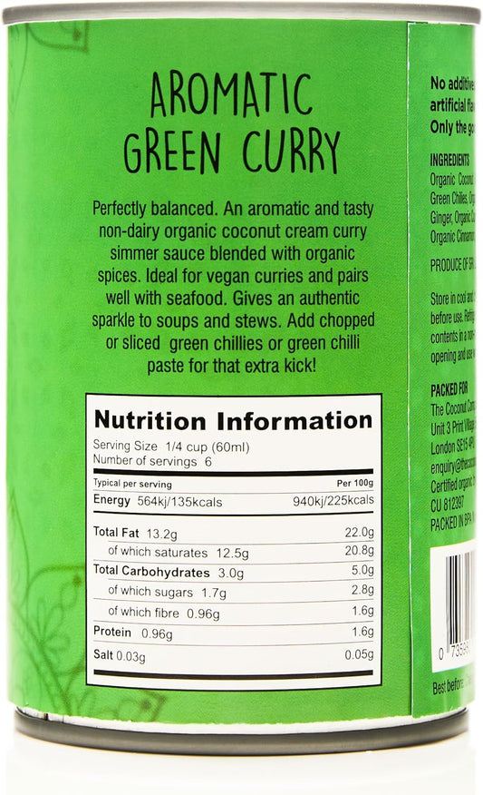 The Coconut Company Organic Coconut Curry Cream, Perfect For Pouring Over Vegetables, Noodles Or Your Favourite Dish, Sweet & Spicy, 3 Litre, Yellow Curry Cream (Pack Of 6)