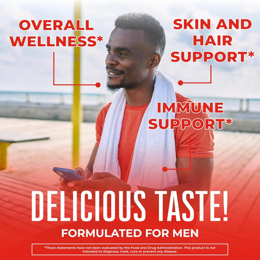 Maryruth Organics Mens Multivitamins Gummies | Vegan Mens Vitamins | Mens Daily Multivitamins For Immune Support | Non-Gmo & Gluten Free Vitamins For Men | 0G Sugar Per Serving | 60 Count