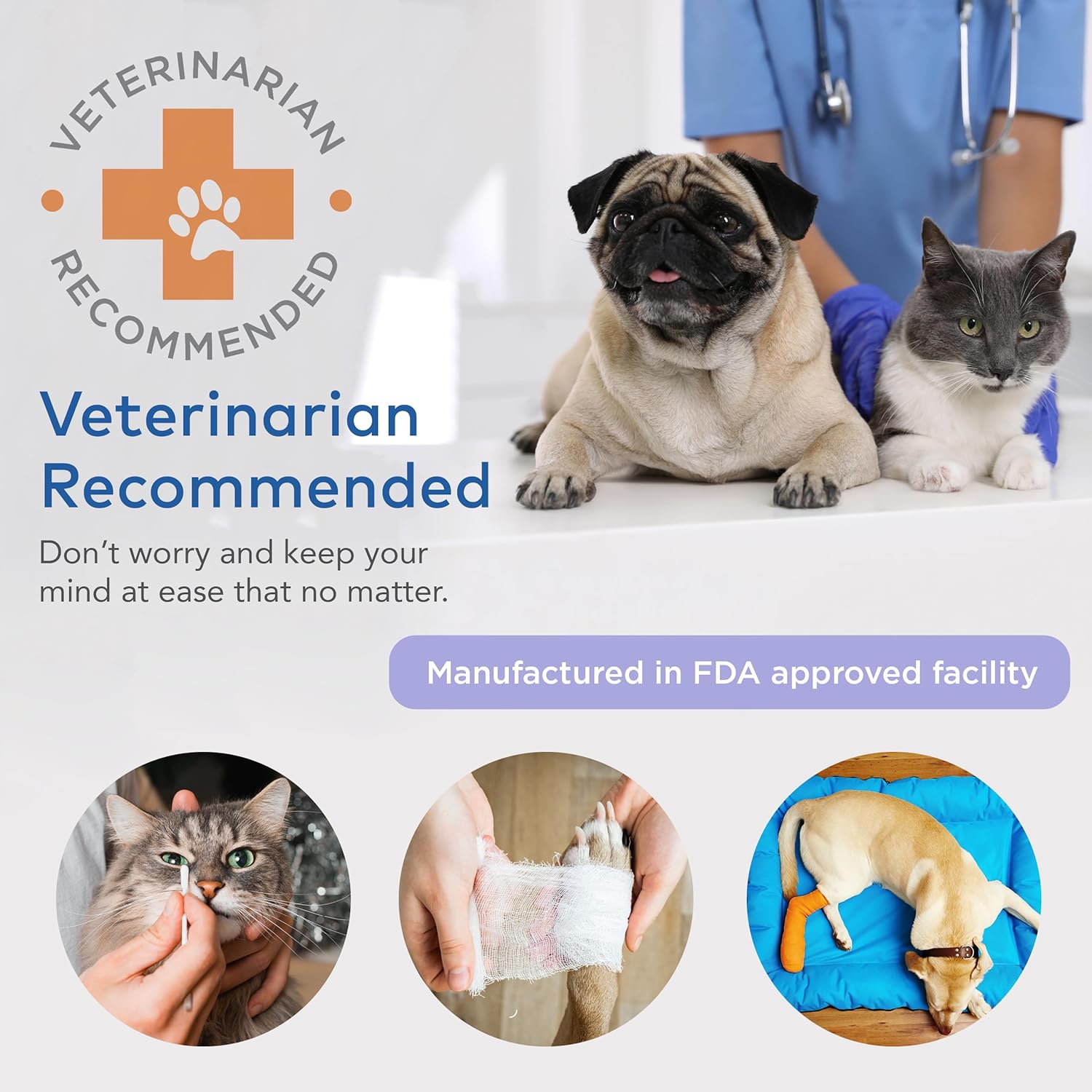 Dog First Aid Kit | Vet Approved Dog & Cat Emergency Supplies With Thermometer, Muzzle, Tick Removal, Flashlight, Mini Pouch, And Comprehensive Care Guide For Travel And Outdoor Use