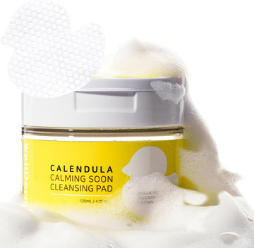 Wellderma Calendula Calming Soon Cleansing Pad For Face And Body 60 Sheets Toner Essence Pad