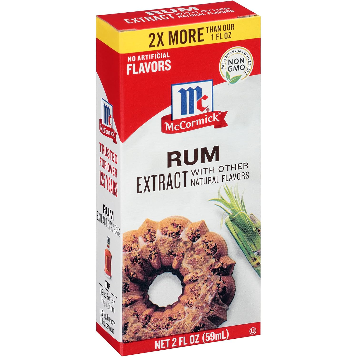 Mccormick Rum Extract With Other Natural Flavors, 2 Fl Oz