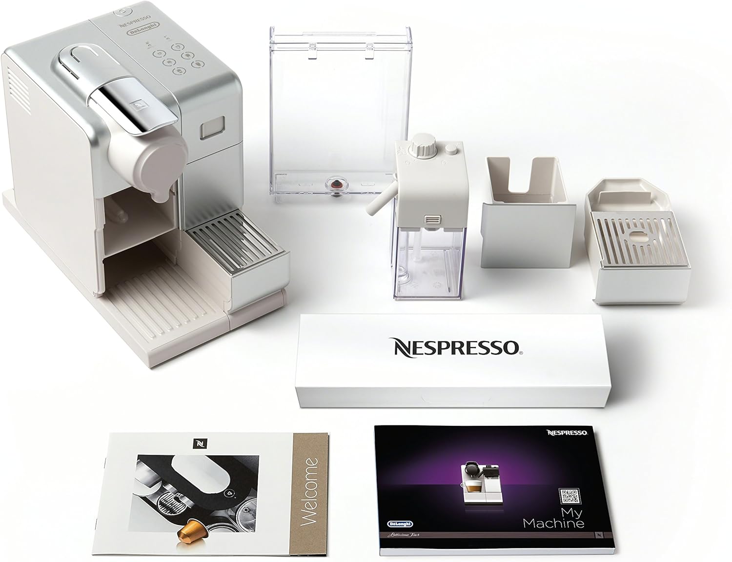 Nespresso Lattissima Touch Espresso Machine by De'Longhi with Milk Frother, Frosted Silver: Home & Kitchen