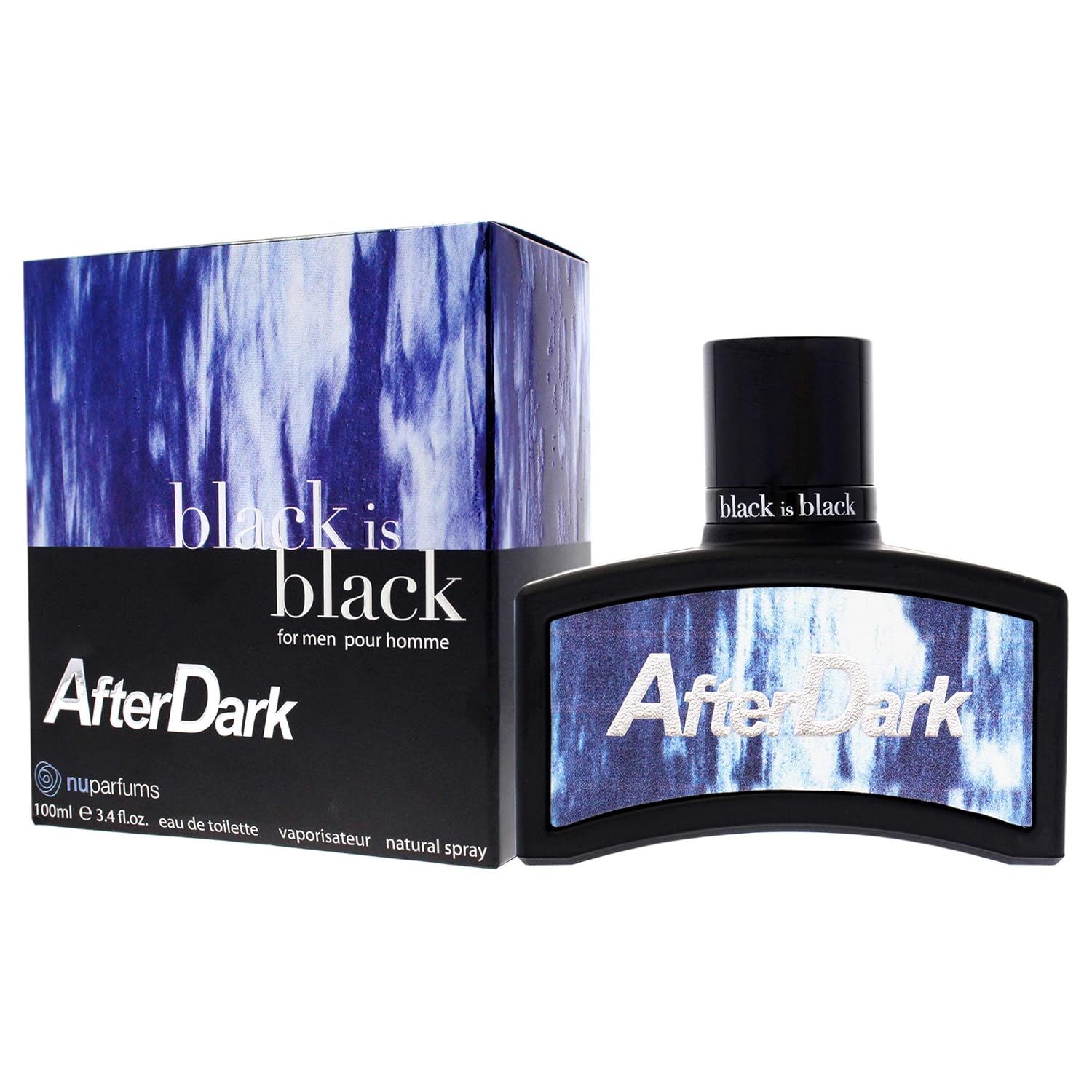 Nu Parfums Black Is Black After Dark Men Edt Spray 3.4 Oz : Beauty & Personal Care