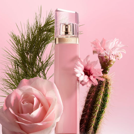 Boss Ma Vie - Eau De Parfum For Her - Floral Fragrance With Notes Of Cactus Blossom, Pink Floral Bouquet With Rose Bud And Cedarwood - High Longevity - 75Ml