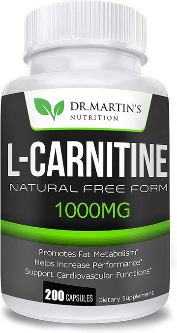 DR. MARTIN'S NUTRITION Extra Strength L-Carnitine - 200 Capsules - 100