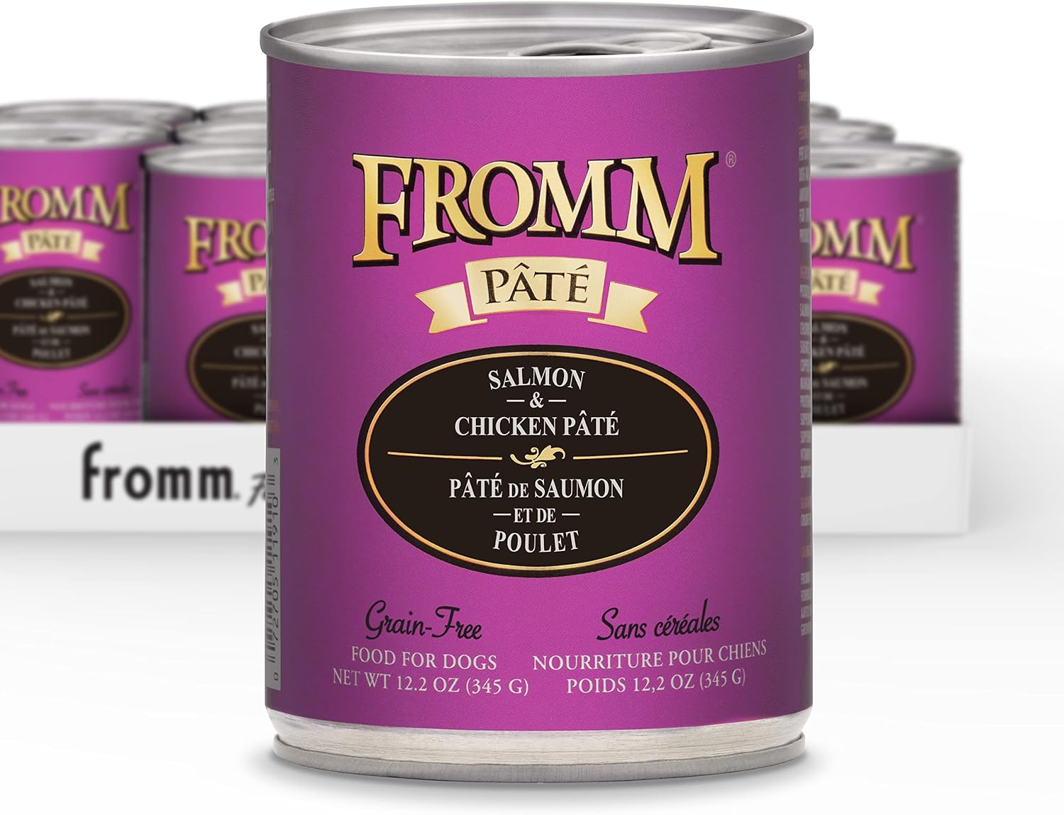 Fromm Salmon & Chicken Pate Dog Food - Premium Wet Dog Food - Salmon Recipe - Case Of 12 Cans