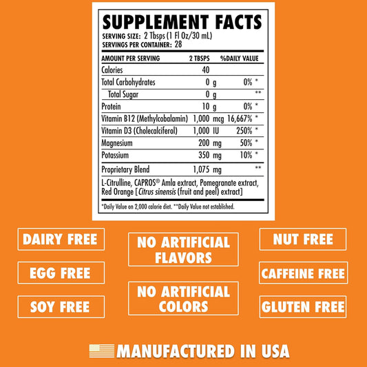 Health Direct - High-Energy Liquid Collagen - Aminosculpt Collagen Energy - 28 Fl Oz - Watermelon Punch - Supports Focus And Clarity - Boosts Daytime Energy - Better For Hair, Skin And Nails