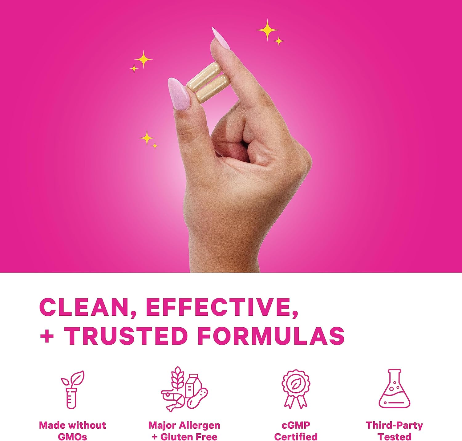 Pink Stork Fertility Supplement for Women + Birth Control Cleanse, Hormone Balance for Women, Vitex, Inositol + Folate + Ashwagandha, 2 Pack : Health & Household