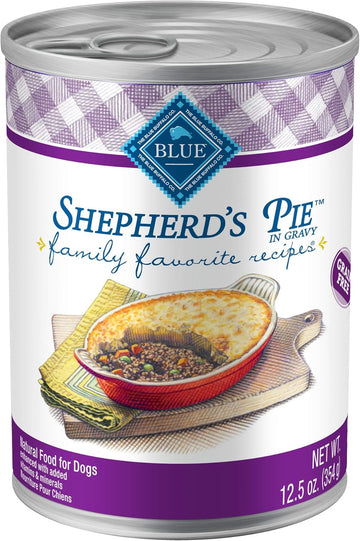 Blue Buffalo Family Favorites Adult Wet Dog Food, Made With Natural Ingredients, Shepherd'S Pie, 12.5-Oz. Can (Pack Of 12)