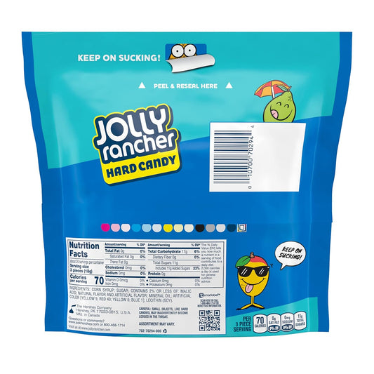 Jolly Rancher Assorted Tropical Fruit Flavored Hard Candy Resealable Bag, 13 Oz