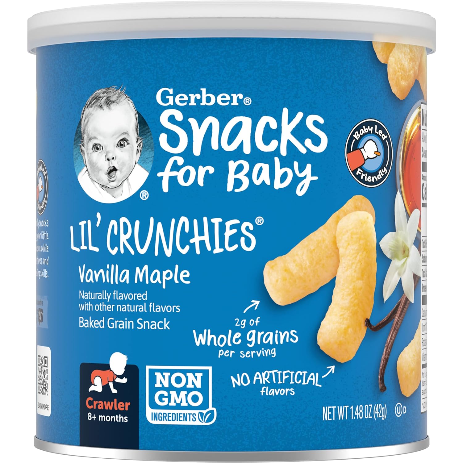 Gerber Snacks for Baby Lil Crunchies, Vanilla Maple, 1.48 Ounce (Pack of 6)