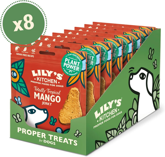 Lily's Kitchen Dog Treats Totally Tropical Mango Jerky - Natural Dog Treats (8 x 70 g)?ANDTSMJ70