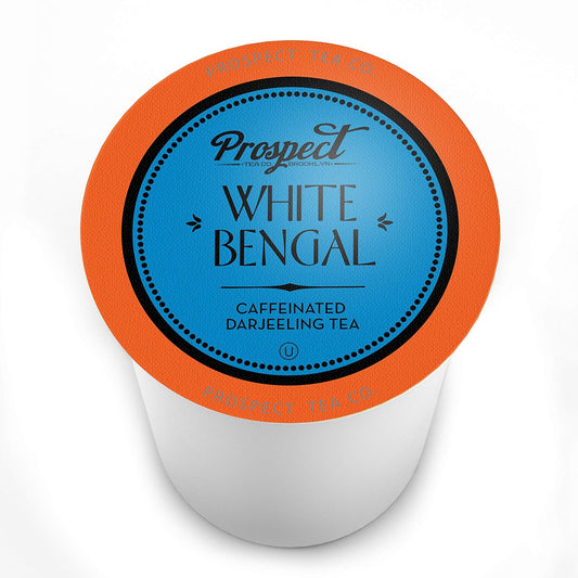 Prospect Tea White Bengal Darjeeling Tea Pods Compatible With K Cup Brewers Including 2.0, 40 Count