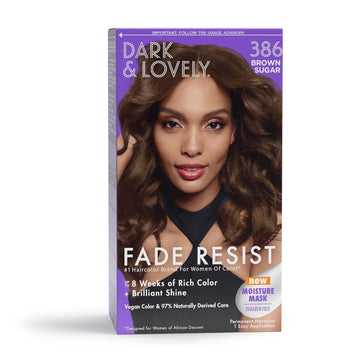 Softsheen-Carson Dark And Lovely Fade Resist Rich Conditioning Hair Color, Permanent Hair Color, Up To 100 Percent Gray Coverage, Brilliant Shine With Argan Oil And Vitamin E, Brown Sugar