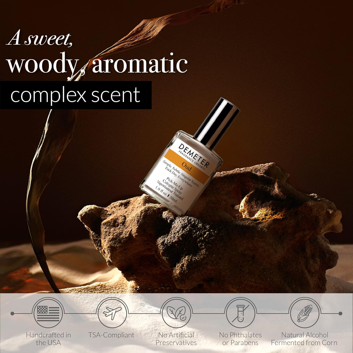 Demeter Oud, 1 Oz Cologne Spray, Perfume For Women And Men : Beauty & Personal Care