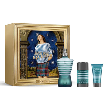 Jean Paul Gaultier Le Male Gift Box For Men (Eau De Toilette Spray 4.2 Fl Oz + Aftershave Balm 1.7 Fl Oz + Deodorant Stick 2.5 Fl Oz) : Beauty & Personal Care