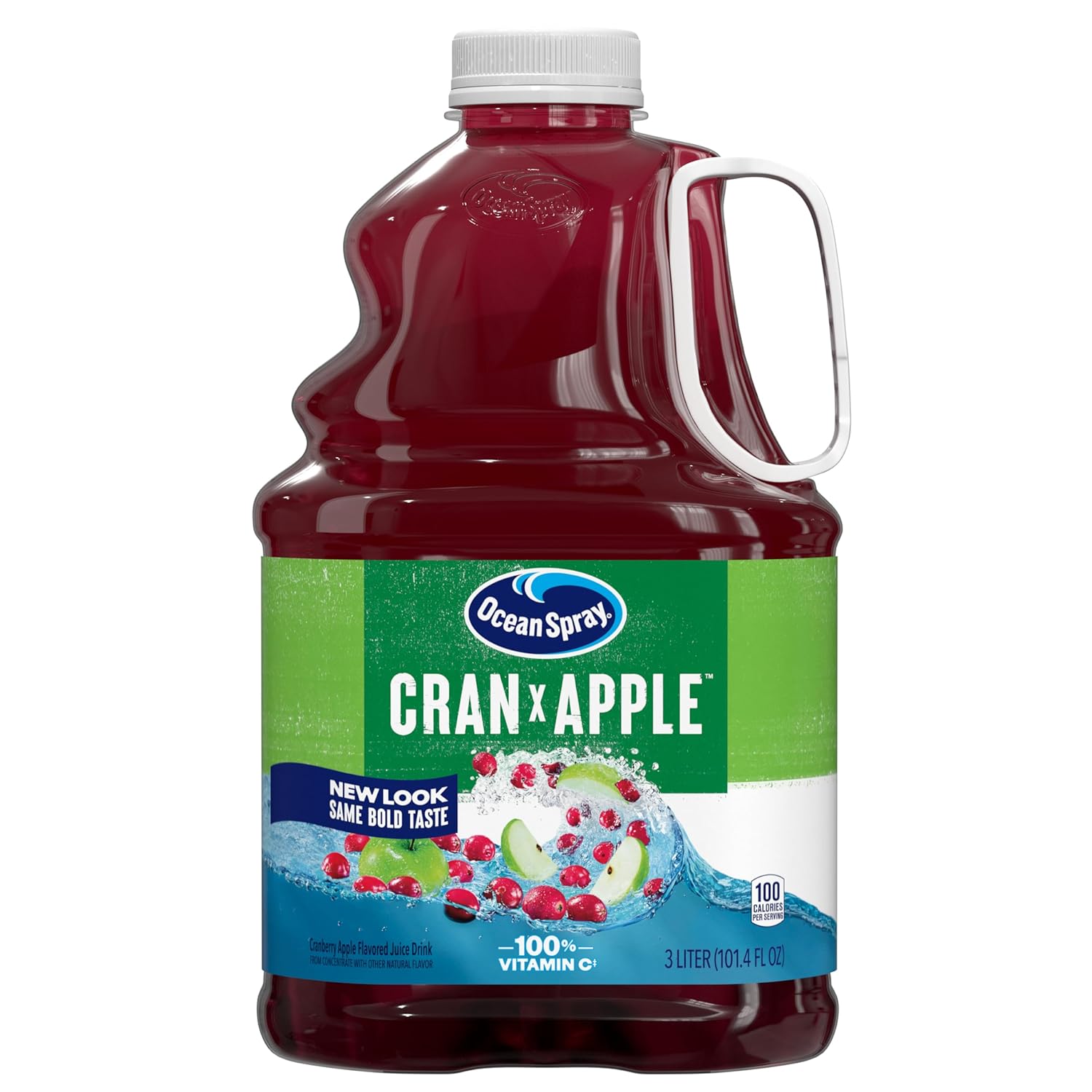 Ocean Spray® Cran-Apple™ Cranberry Apple Juice Drink, 101.4 Fl Oz Bottle (Pack of 1)