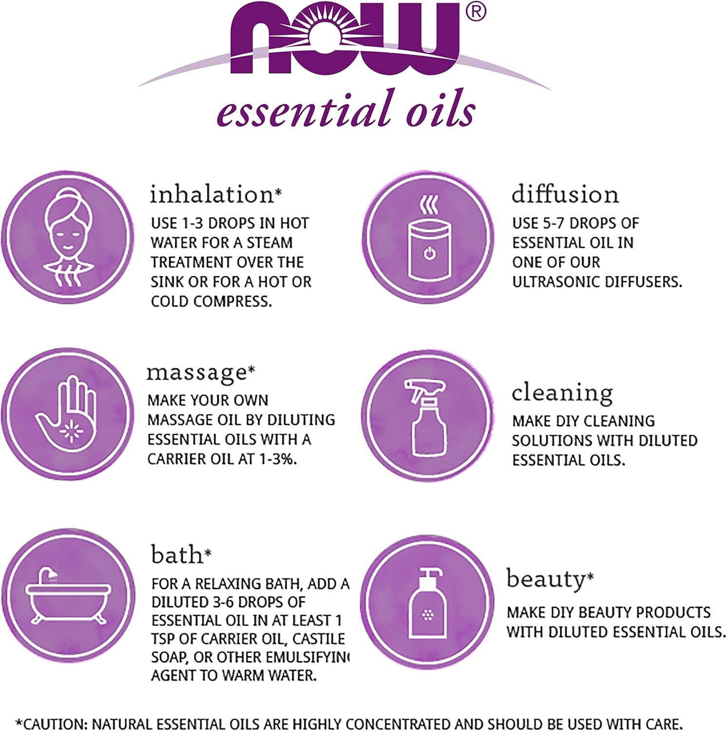 Now Essential Oils, Lemongrass Oil, Uplifting Aromatherapy Scent, Steam Distilled, 100% Pure, Vegan, Child Resistant Cap, 4-Ounce