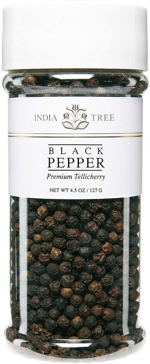 India Tree Pepper, Tellicherry, 4.5 Oz (Pack Of 3)