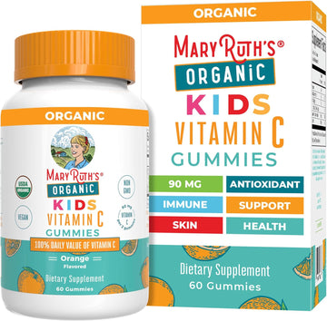 Maryruth Organics Kids Vitamin C Gummies | Supplement For Immune Support & Overall Health |Immune Support Supplement | Vitamin C For Kids Ages 4+ | Vegan | Non-Gmo | 60 Servings