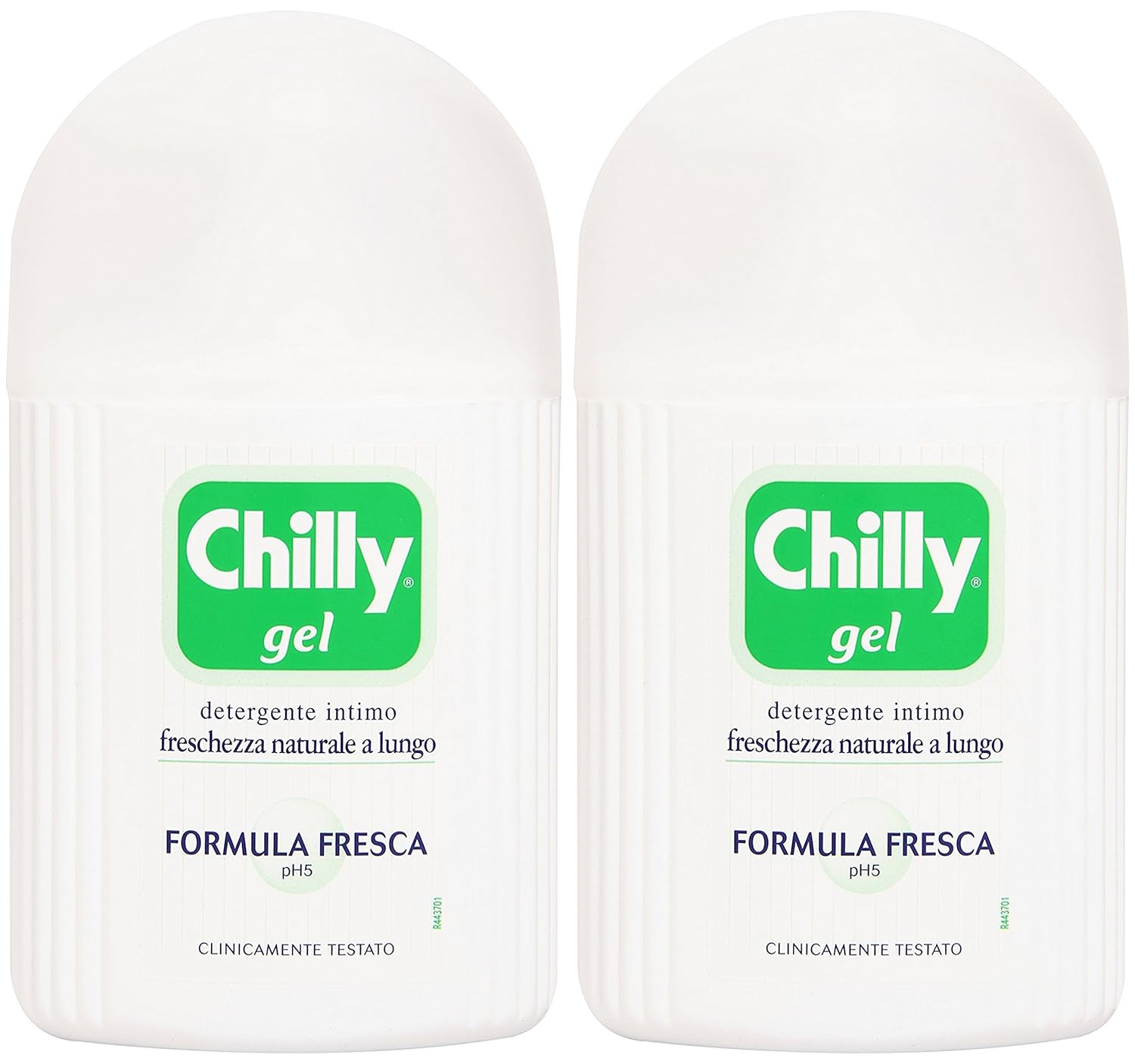 Chilly:"Formula Fresca" ("Fresh Formula") Gel Intimate Cleanser 6.76 Fluid Ounce (200ml) Package (Pack of 2) [ Italian Import ]