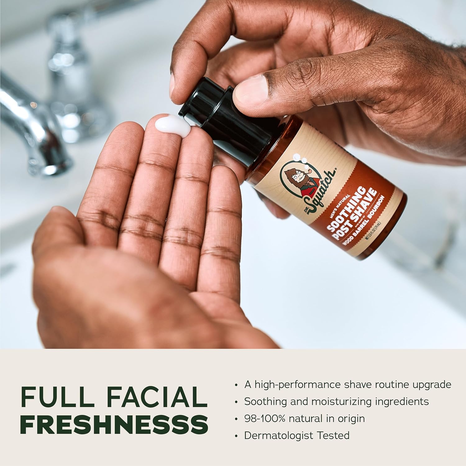 Dr. Squatch Wood Barrel Bourbon Smooth Shave Bundle - Easy Glide Butter + Soothing Post Shave - Natural Ingredients - Manly Fragrance - Moisturizing : Beauty & Personal Care