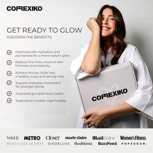 Correxiko Marine Collagen Supplement Pills - 1800Mg Hydrolyzed Collagen Peptides Per Serving With Added Hyaluronic Acid, Vitamin C & Minerals - For Hair, Skin & Nails - 360 Capsules 3 Month Supply