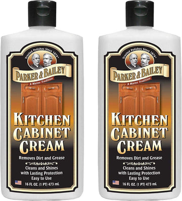 Parker and Bailey Kitchen Cabinet Cream-Wood Cleaner-Grease Remover 16 oz (2)