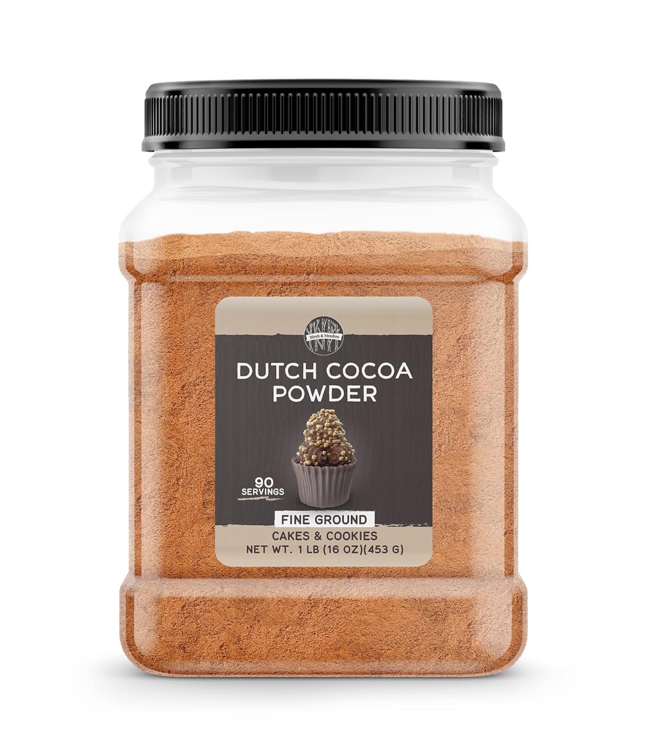 Birch & Meadow 1 Lb Of Dutch Cocoa Powder, Cookies & Cakes, Chocolate Flavor