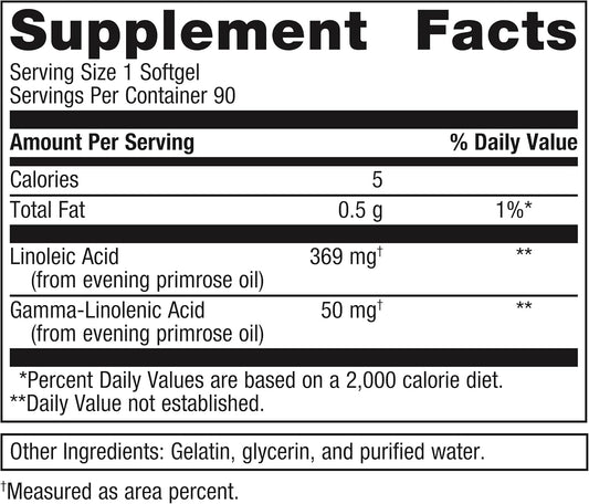 Metagenics Omegagenics Evening Primrose Oil - Supports Prostaglandin Metabolism & Cellular Health* - Gamma-Linolenic Acid (Gla) Supplement - Non-Gmo & Gluten-Free - 90 Softgels