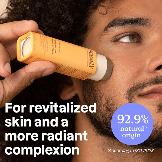 Attitude Oceanly Face Serum Stick, Ewg Verified, Plastic-Free, Plant And Mineral-Based Ingredients, Vegan And Cruelty-Free Beauty Products, Phyto Calm, Unscented, 1 Ounce