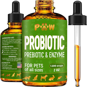 Cat Probiotic | Dog Probiotic | Dog And Cat Digestive Support | Cat & Dog Probiotic Supplements | Probiotic For Cats | Liquid Probiotics For Dogs | 2 Oz
