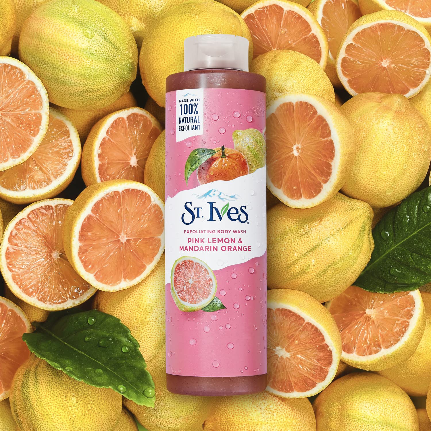 St. Ives Body Wash Variety Pack – Exfoliating Pink Lemon & Mandarin Orange 2-Pack + Sea Salt & Pacific Kelp 2-Pack, 16 Oz Ea (4 Piece Set) : Beauty & Personal Care