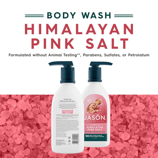 Jason Himalayan Pink Salt Pampering Body Wash, For A Gentle Feeling Clean, 30 Fluid Ounces